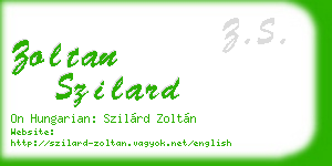 zoltan szilard business card