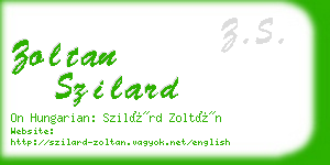 zoltan szilard business card